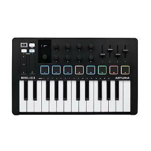 Arturia(�A�[�g���A) / MiniLab 3 Black / MIDI �L�[�{�[�h�E�R���g���[���[�V��������
