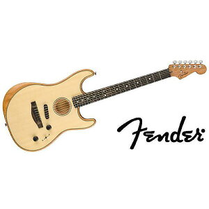 FENDER ( tF_[ ) / American Acoustasonic Strat Ebony Naturalċx݃Z[