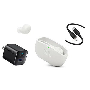 JBL(�W�F�[�r�[�G��) / JBL WAVE BUDS 2 WHT �{Anker USB�A�_�v�^�[�{�P�[�u�� �Z�b�g