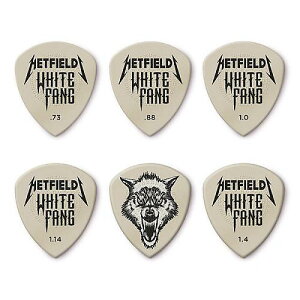 �y���[���ց^���������z Jim Dunlop(�W���_�����b�v) / PPVPPH122 HETFIELD�fS WHITE FANG�iTM�j CUSTOM FLOW PICK �s�b�N 6���i�v���C���[�Y�p�b�N�j�V���������y���[���ց^���������z