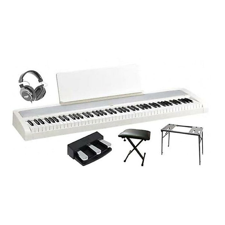 楽天市場】KORG ( コルグ ) / B2 WH 電子ピアノセット夏休スペシャル 