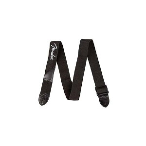 FENDER ( tF_[ ) / Fender 2inch poly strap black w/White logoċxXyV