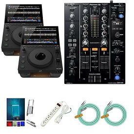 6大特典付 【CDJ-1500X2台,DJM-450セット】alphatheta(アルファシータ) / CDJ-1500X_DJM-450_L-U64-3.0Op7_set新生活応援