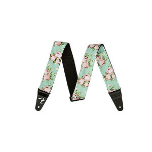 FENDER ( tF_[ ) / Floral Strap Surf Green 2inchċxXyV