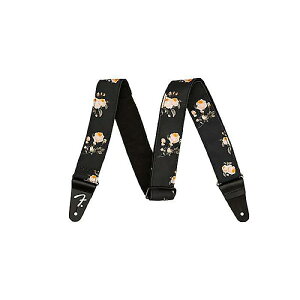 FENDER ( tF_[ ) / Floral Strap Black 2inchċxXyV