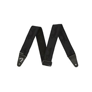 FENDER ( tF_[ ) / Weighless Running Logo Strap, Black@M^[XgbvċxXyV