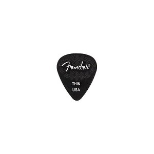 FENDER ( �t�F���_�[ ) / 351 SHAPE WAVELENGTH CELLULOID PICKS Black, Thin�ċx�݃Z�[��