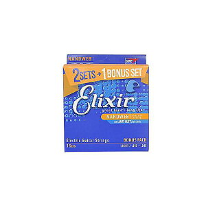ELIXIR ( GNT[ ) / NANOWEB Nickel-Plated Steel Light 3-Pack #16542ċx݃Z[