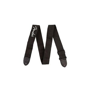 FENDER ( tF_[ ) / BLACK POLYESTER LOGO STRAPS@M^[XgbvċxXyV