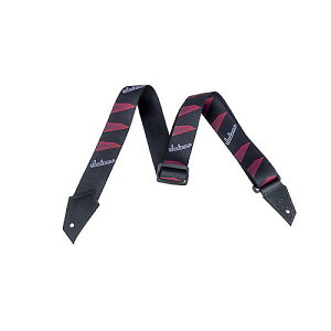 JACKSON ( WN\ ) / Strap with Headstock Pattern Black / RedċxXyV