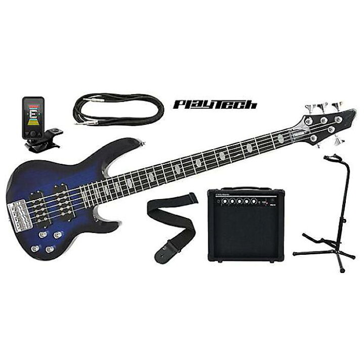 楽天市場】PLAYTECH ( プレイテック ) / AB520 Blue Burst 5弦エレキ 