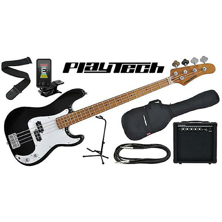 楽天市場】PLAYTECH ( プレイテック ) / PB480 Black エレキベース 