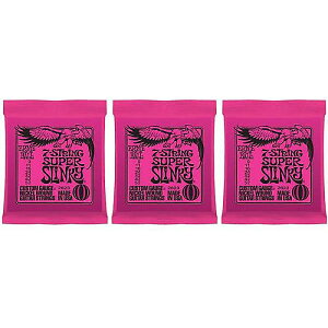 ERNIE BALL ( �A�[�j�[�E�{�[�� ) / 7-STRINGS SUPER SLINKY #2623�A 3�p�b�N�Z�b�g�ċx�݃Z�[��