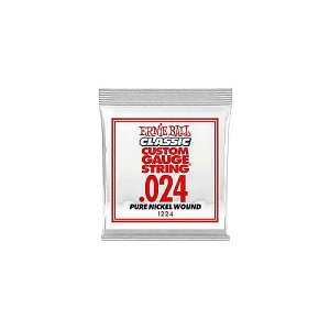 ERNIE BALL ( �A�[�j�[�E�{�[�� ) / .024 PURE NICKEL WOUND ELECTRIC #1224�ċx�݃Z�[��
