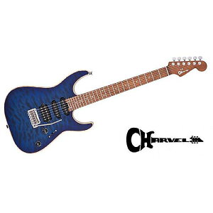 CHARVEL ( V[x ) / USA Select DK24 HSS 2PT CM QM Blue Burstċx݃Z[