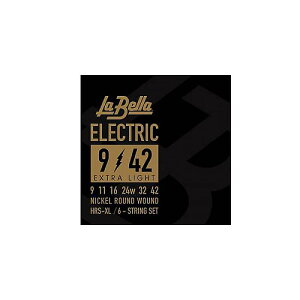 La Bella ( x ) / HRS-XL Electric Guitar Strings - Extra Light 09-42ċx݃Z[