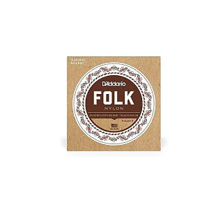 DADDARIO ( __I ) / EJ32 Folk Nylon - Silver Wound/Black Nylon Treblesċx݃Z[