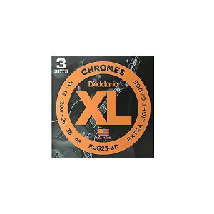 DADDARIO ( �_�_���I ) / ECG23-3D 3Pack XL Chromes Flat Wound Extra Light�ċx�݃Z�[��