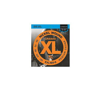 DADDARIO ( __I ) / EXL160-5 Nickel Wound 5-Strings Bass Medium 50-135ċx݃Z[