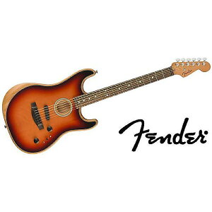FENDER ( tF_[ ) / American Acoustasonic Strat Ebony 3-Color Sumburstċx݃Z[