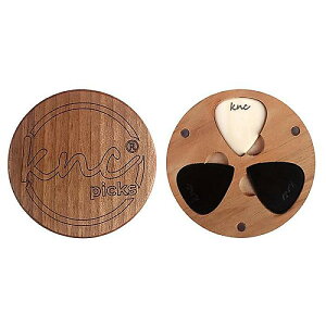Knc Picks ( �P�[�G�k�V�[�s�b�N�X ) / Metal Set (3 Picks) with Wooden Box - 3 Pack Guitar Picks�ċx�݃Z�[��