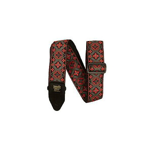 ERNIE BALL ( �A�[�j�[�E�{�[�� ) / 5346 Red King Jacquard Strap�ċx�X�y�V����