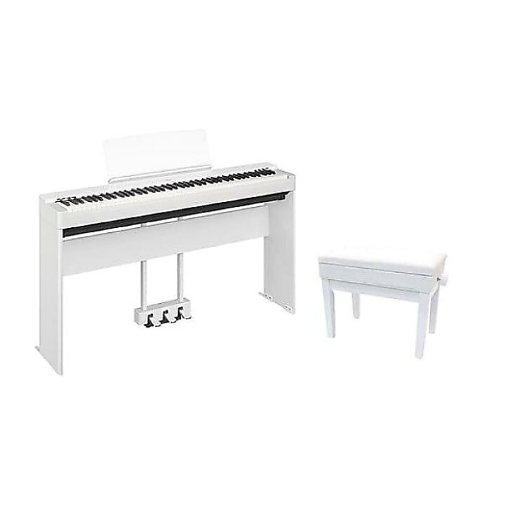 楽天市場】YAMAHA ( ヤマハ ) / P-225WH 電子ピアノ 専用スタンド+3本 