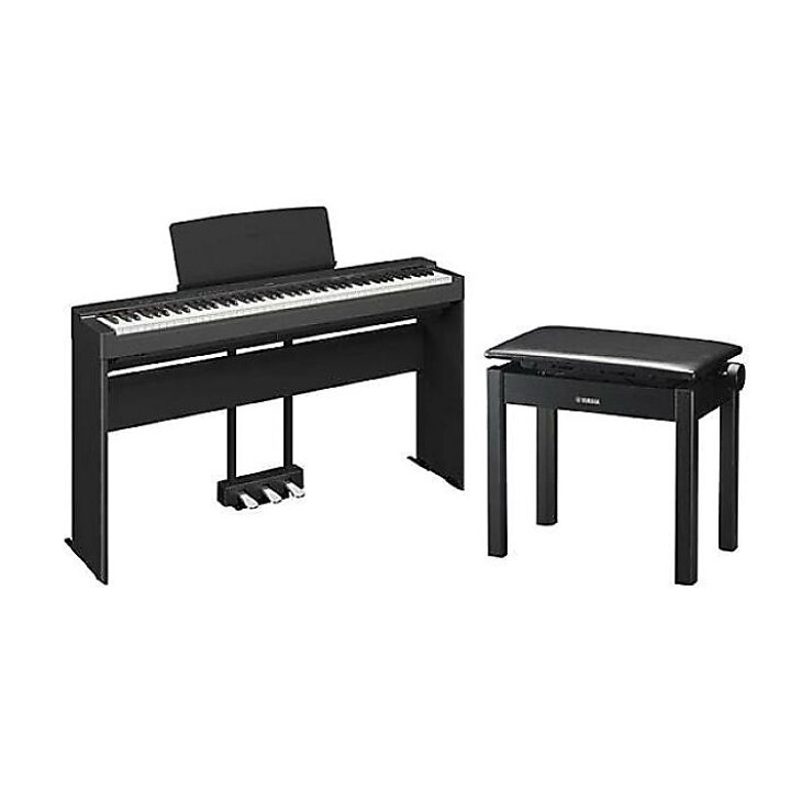 楽天市場】YAMAHA ( ヤマハ ) / P-225B 電子ピアノ 専用スタンド+3本 
