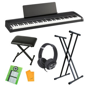 5大特典付 【椅子&X型スタンドセット】Korg(コルグ) / B2+ BLACK_PC-110-BK_ESK-322_setOp6_set夏休みセール