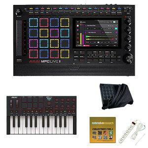 4大特典付 【相性抜群MPK mini IV(ブラック)セット】AKAI(アカイ) / MPC Live III_MPK Mini IV black_ES-D01-MPCliveOp5_setブラックフライデー
