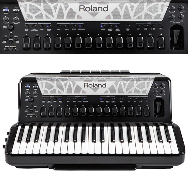 1大特典付 Roland(ローランド) / FR-8X BK (BLACK) Vアコーディオン（ピアノ鍵盤タイプ） デジタルアコーディオン |  ミュージックハウス フレンズ