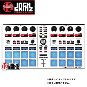 12inch SKINZ / Pioneer DDJ-SP1 SKINZ (White/Black) �yDDJ-SP1�p�X�L���z�ċx�X�y�V����