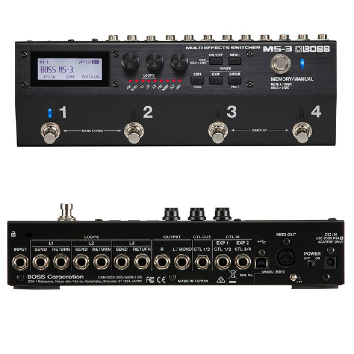 楽天市場】Boss(ボス) / MS-3 Multi Effects Switcher - スイッチャー  