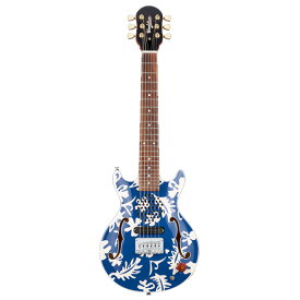Woodstics / Woodstics Guitars WS-MINI ALOHA （BLUE & WHITE ALOHA） - アンプ内蔵 ミニエレキギター - 【横山 健 モデル】