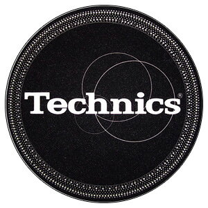 Technics Slipmats (Strobo Black-Silver) �X���b�v�}�b�g (2��/1�y�A) �e�N�j�N�X�ċx�X�y�V����