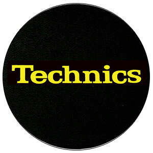Technics(�e�N�j�N�X) / Slipmats (Logo Yellow) - �X���b�v�}�b�g (2��/1�y�A) -�ċx�X�y�V����