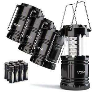 y4Zbgz Vont / 4 Pack LED Camping Lantern LED ܂肽߂ ^ hdl dr drt Ai