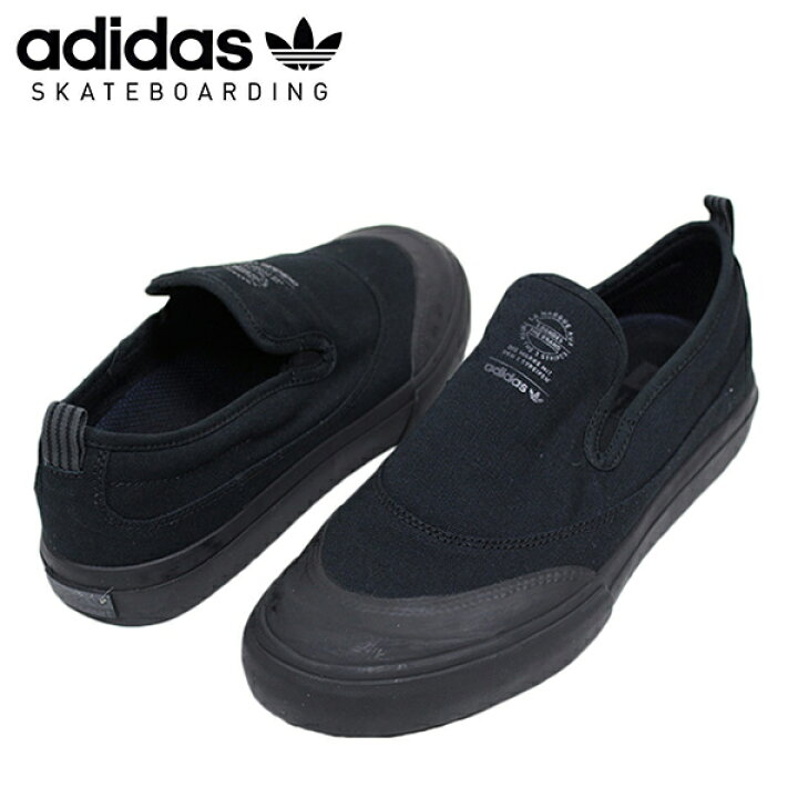 楽天市場 Adidas Skateboarding アディダス Matchcourt Slip メンズ スニーカー All Black ブラック 黒 マッチコート スリッポン スケートボード スケシュー シューズ 男性用 靴 送料無料 Cq1232 楽天 通販 Rcp Miami Records