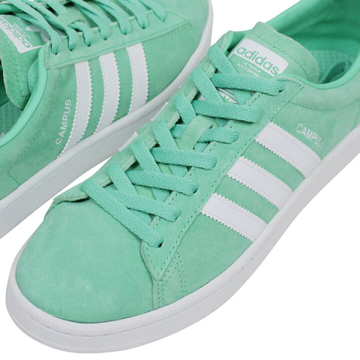 adidas アディダス CAMPUS SUEDE メンズ スニーカー MINT GREEN キャンパス ミント グリーン スエード レザー シューズ パステルカラー 本革 送料無料 BZ0076 楽天 通販 【RCP】 miami records アディダス ADIDAS アディダス キャンパス 緑 グリーン 白色 ホワイト