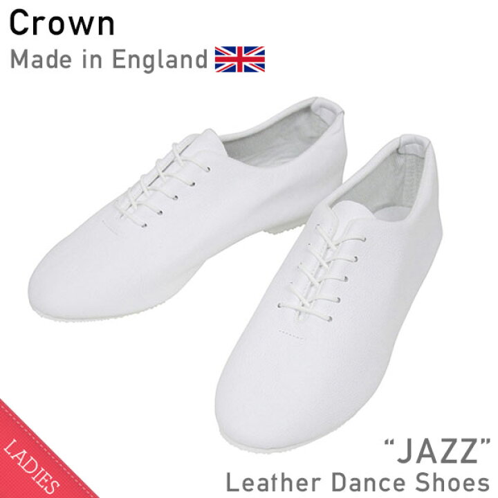 楽天市場】CROWN クラウン JAZZ レザーシューズ WHITE レディース 