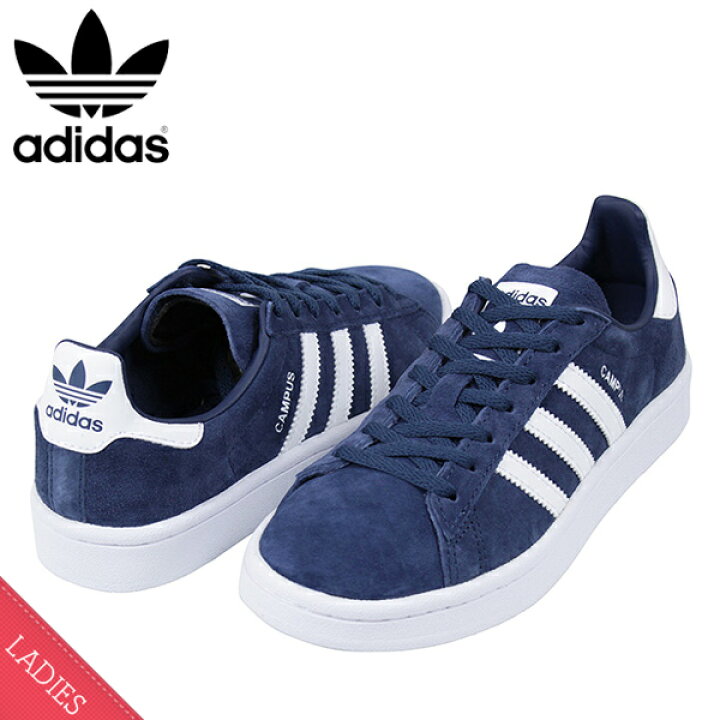 楽天市場 Adidas アディダス Campus W Suede レディース スニーカー Navy キャンパス ネイビー 紺 スエード レザー シューズ 女性用 靴 送料無料 Db1019 楽天 通販 Rcp Miami Records