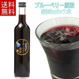 【送料無料】ブルーベリー原液(500ml)　農薬不使用 岩手県産 国産 無農薬 無砂糖 無添加 ストレート ブルーベリージュース 100％ ストレート果汁 果汁100％ 高濃度 ストレートジュース ギフト お取り寄せ お取り寄せギフト プレゼント サプリメント サプリ