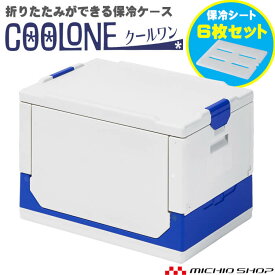 [即日発送]保冷折りたたみコンテナ クールワン COOL1 保冷シートキプクル6枚 業務用保冷ケース アイトス