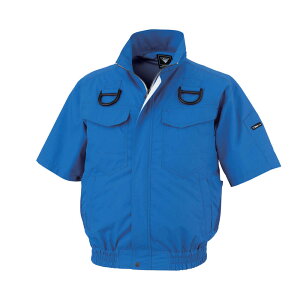 空調服 ジーベック XEBEC フルハーネス対応半袖ブルゾン(ファンなし) サイドファン XE98107 サイズ3L・4L・5L 2025年春夏新作