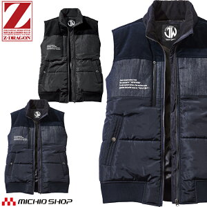 防寒服 Jawin ジャウィン 防寒ベスト 58180 軽防寒 ベスト 秋冬 作業服 作業着 コーデュロイ デニム カジュアル 大きいサイズEL・4L