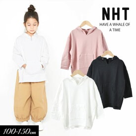 ＜60％OFF＞2021秋冬t【NHT/ニコフラート】ビッグ スリット パーカー≪100cm 110cm 120cm 130cm 140cm 150cm≫子供服 キッズ 女の子 女児 子ども