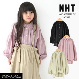 ＜60％OFF＞2021秋冬【NHT/ニコフラート】ギャザー ブラウス≪100cm 110cm 120cm 130cm 140cm 150cm≫子供服 キッズ 女の子 女児 子ども