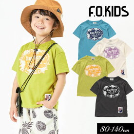 【選べる福袋対象】＜50％OFF＞2022夏【F.O.KIDS/エフオーキッズ】DINO MOTOR Tシャツ≪80cm 90cm 95cm 100cm 110cm 120cm 130cm 140cm≫子供服 キッズ 女の子 男の子 女児 男児 子ども 半袖Tシャツ アメカジ トップス DAY1