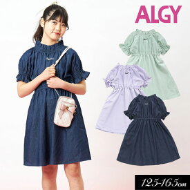 ＜40％OFF＞2023夏【ALGY/アルジー】ギャザー ワンピース≪130cm 140cm 150cm 160cm≫ワンピース FO エフオーキッズ　キッズ 女の子 女児 ジュニア 通学 小学生 中学生 スカート