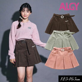 ＜40％OFF＞2023秋冬【ALGY/アルジー】フラワーバック バッグル スカート≪130cm 140cm 150cm 160cm≫子供服 キッズ 女の子 女児 子ども ジュニア 通学 小学生 中学生 スカート 新作